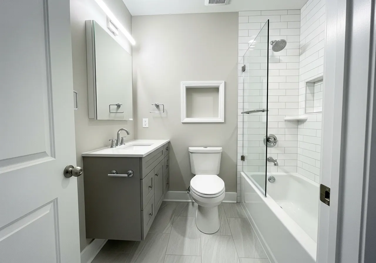 Compact Bathroom Makeover - illustrative after example
