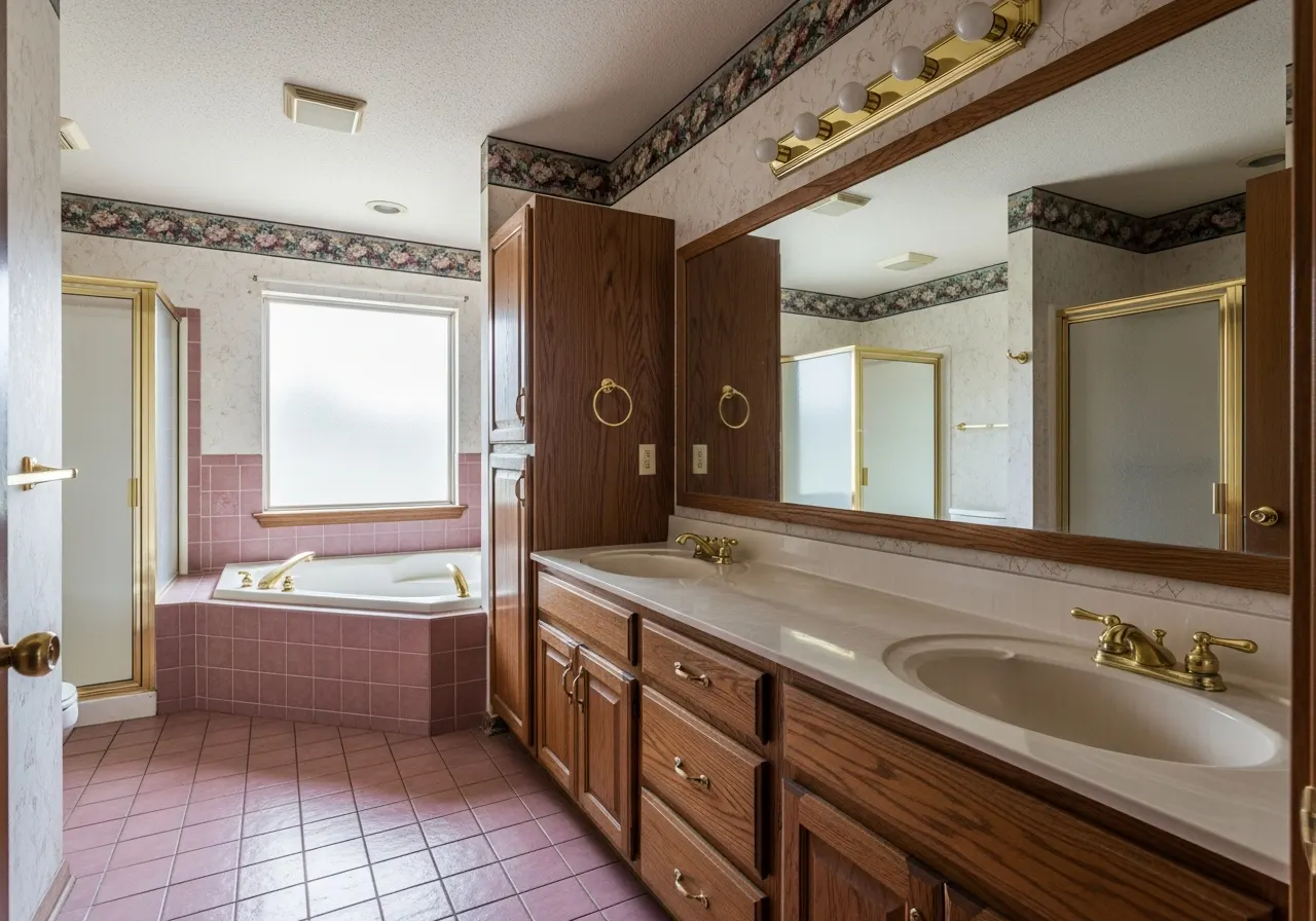 Master Bathroom Overhaul - illustrative before example