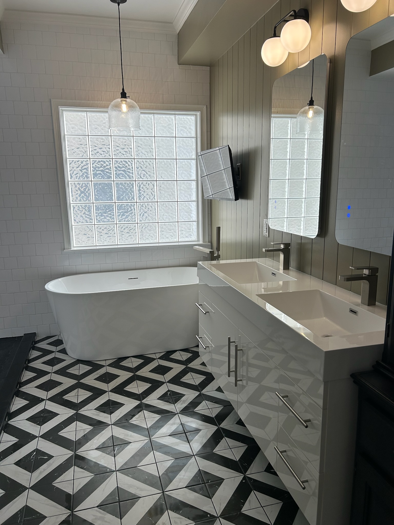 Custom Bathroom Layout Reconfiguration - after renovation by Upstate Bath Renewal